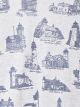 灯台 総柄 スウェットシャツ