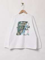 アメリカ製 マップ プリント スウェットシャツ