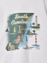 アメリカ製 マップ プリント スウェットシャツ