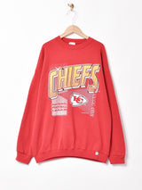 アメリカ製 CHIEFS プリントスウェットシャツ