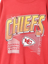 アメリカ製 CHIEFS プリントスウェットシャツ
