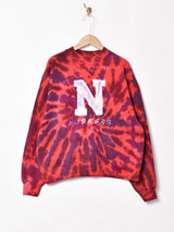 アメリカ製 タイダイ パッチ 刺繍 スウェットシャツ