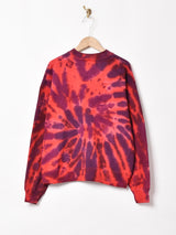 アメリカ製 タイダイ パッチ 刺繍 スウェットシャツ