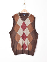 DOCKERS アーガイルニットベスト