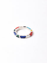 カラフルストーン シルバーリング