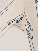 総柄 長袖ブラウス