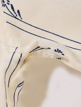 総柄 長袖ブラウス