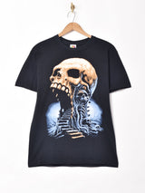 スカル プリントTシャツ