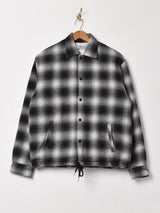 TEMPTATION ウール混 オンブレチェック柄 ジャケット