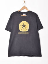 ラメ入り プリントTシャツ