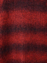 モヘア ボーダー ハイネックセーター