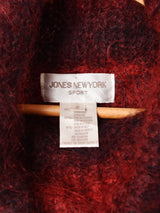 モヘア ボーダー ハイネックセーター