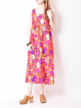 Sears ハワイアンワンピース 総柄オレンジ