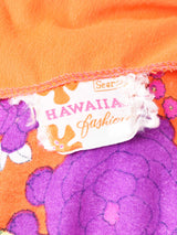 Sears ハワイアンワンピース 総柄オレンジ