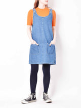ミニマルデザイン デニムワンピース
