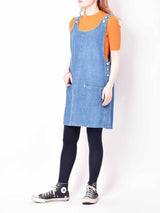 ミニマルデザイン デニムワンピース