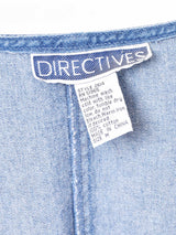 ミニマルデザイン デニムワンピース