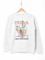 TEXASイラストプリント スウェット グレー