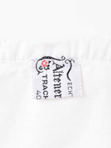 レースラッフル ホワイトブラウス