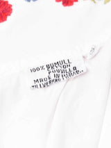 花刺繍入り ホワイトブラウス