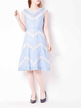50s〜60s カットワーク切り替え ヴィンテージドレス