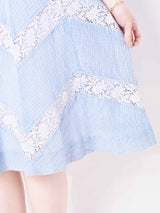 50s〜60s カットワーク切り替え ヴィンテージドレス