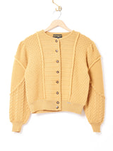 ロープ編み スイッチング チロルカーディガン