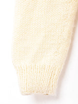 花刺繍 チロルカーディガン アイボリー