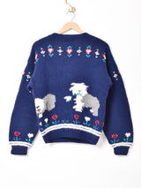 Woolrich アニマルモチーフ 刺繍セーター