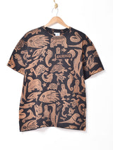 アニマルモチーフ 総柄Tシャツ