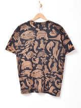 アニマルモチーフ 総柄Tシャツ