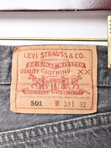 Levi's501 ブラックデニムパンツ W32