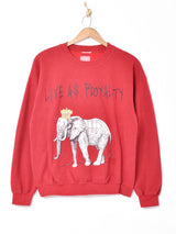 アニマルプリントスウェット レッド
