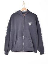 Harley Davidsonスカルモチーフプリント ジップパーカー