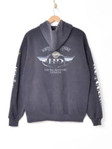 Harley Davidsonスカルモチーフプリント ジップパーカー