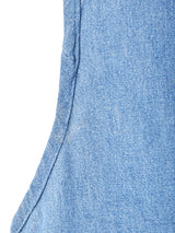 チェックデザイン デニムベスト