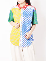 Lizwear プロバンス総柄 半袖シャツ