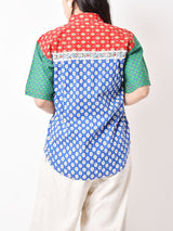 Lizwear プロバンス総柄 半袖シャツ