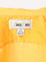 長袖シルクシャツ イエロー