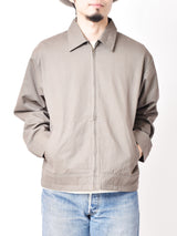 Backers アニマル刺繍 ジップジャケット グレー