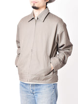 Backers アニマル刺繍 ジップジャケット グレー