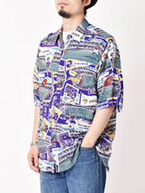 NFL VIKINGS 総柄 ショートスリーブシャツ