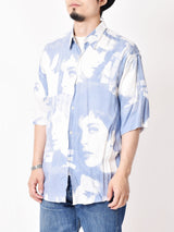 フェイスプリント総柄 ショートスリーブシャツ