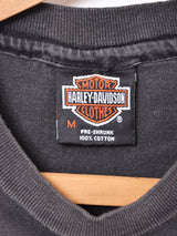 90s アメリカ製 "HARLEY DAVIDSON" バイクプリントTシャツ ブラック