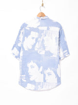 フェイスプリント総柄 ショートスリーブシャツ