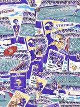 NFL VIKINGS 総柄 ショートスリーブシャツ