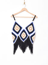 【3色展開】Elcamino クロシェニット ビスチェ