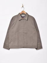 Backers アニマル刺繍 ジップジャケット グレー