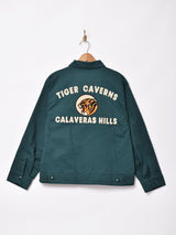 【3色展開】Backers タイガー刺繍 ジップジャケット