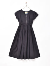 【4色展開】Emerald Motel レースアップ フレンチスリーブドレス